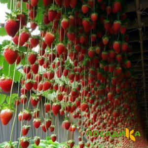 Клубника ампельная Анастасия купить по цене от 370р. в интернет-магазине «Посадика» с доставкой почтой в в Мысках и по всей России – [изображение №1].